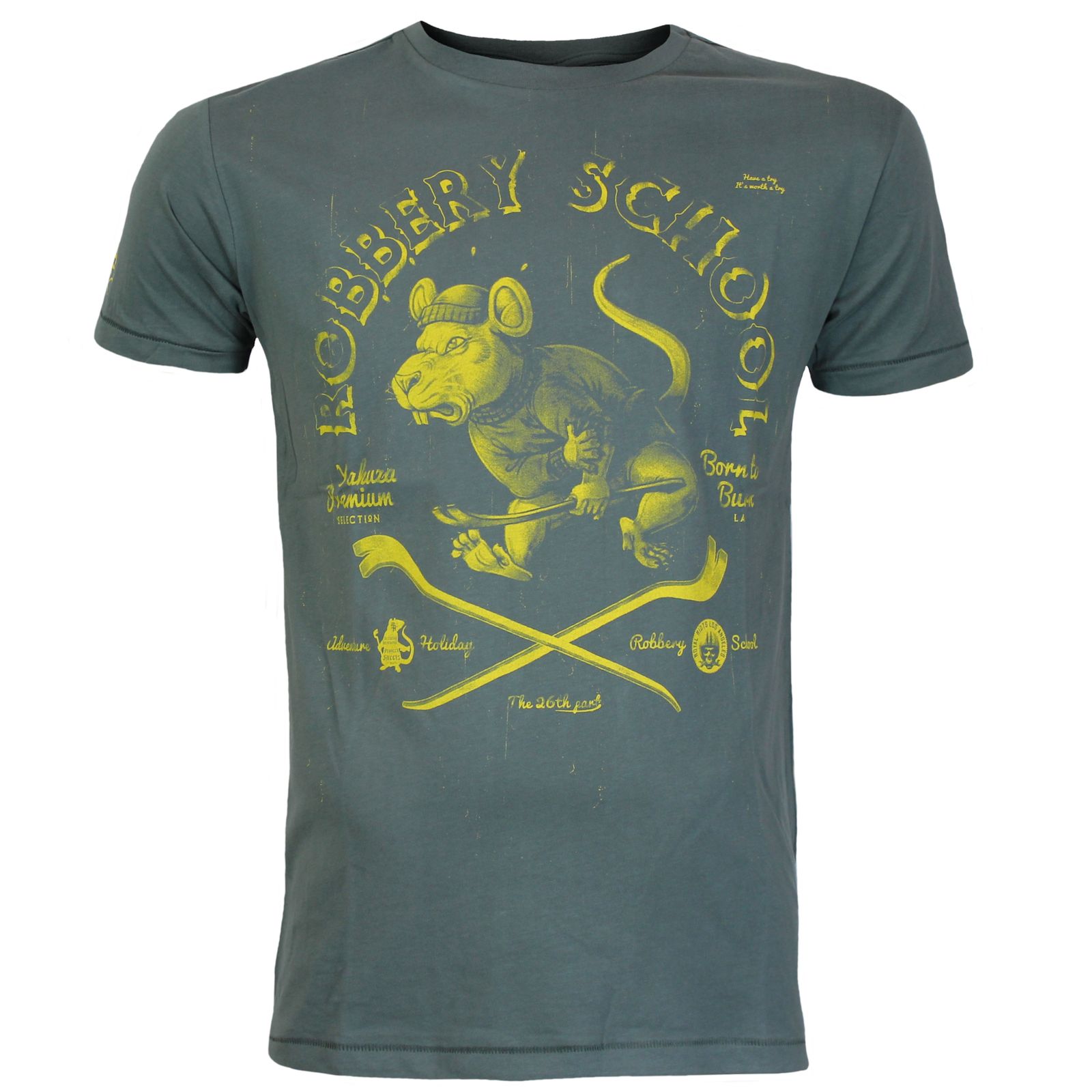 YAKUZA PREMIUM pánské tričko YPS 3803 zelenošedé