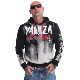YAKUZA pánská mikina SKULL TAG HOB 22031 černá