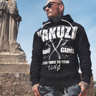 YAKUZA pánská mikina AXE HOODIE HOB 24005 černá