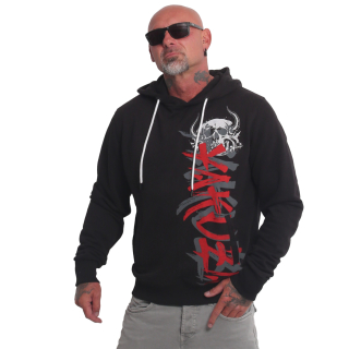 YAKUZA pánská mikina HORNED FU HOODIE černá