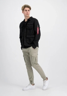 ALPHA INDUSTRIES RIPSTOM CARGOOVERSHIRT BLACK