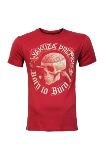 YAKUZA PRÉMIUM Pánské triko krátký rukáv 4006 červené